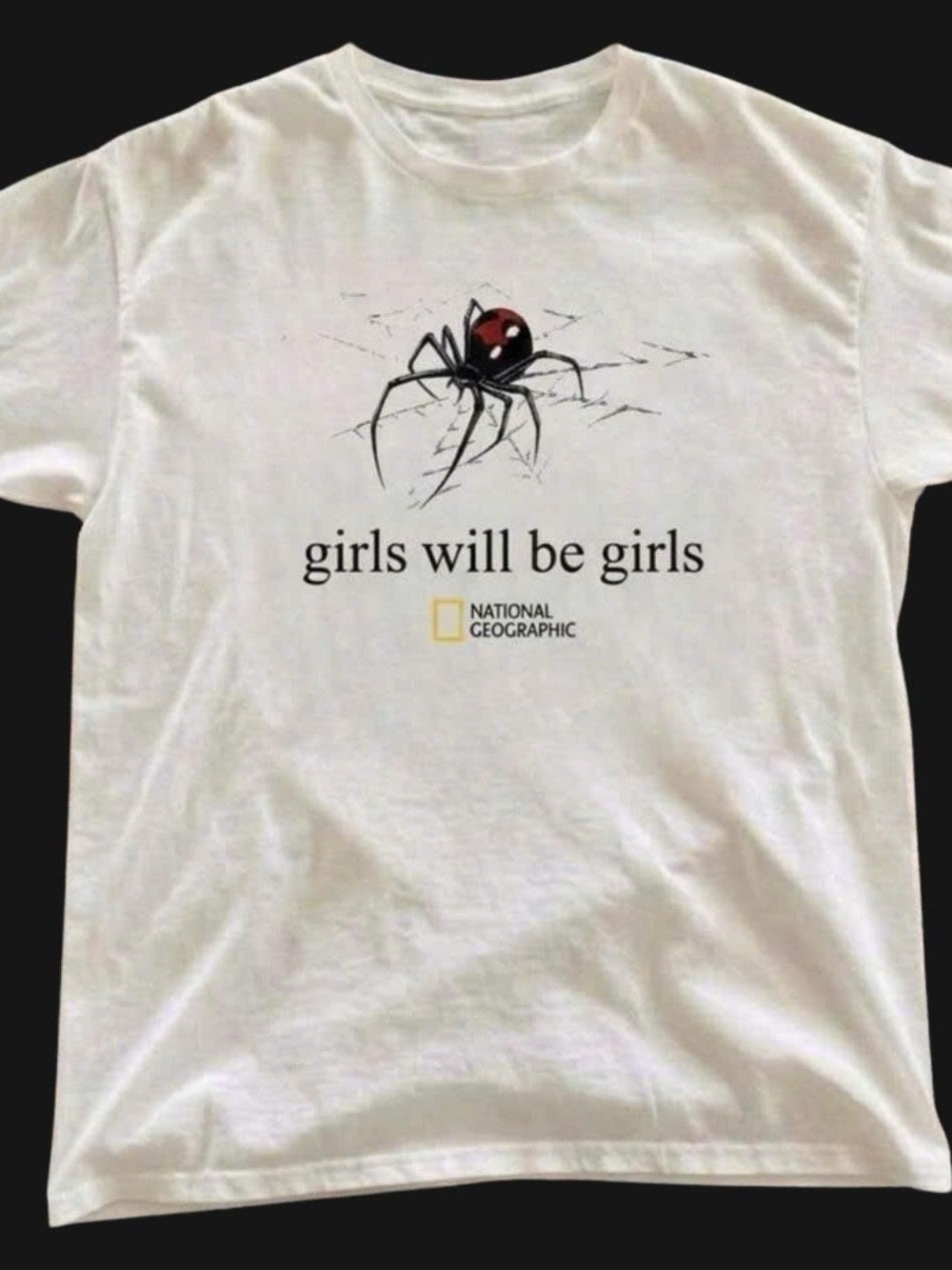 White Girls Will Be Girls Spider Graphic Tee